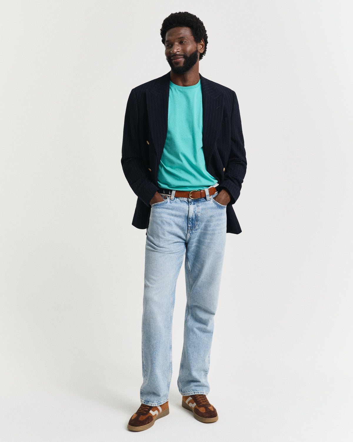 TROPIC BLUE, REG SHIELD SS T-SHIRT BY GANT AU.