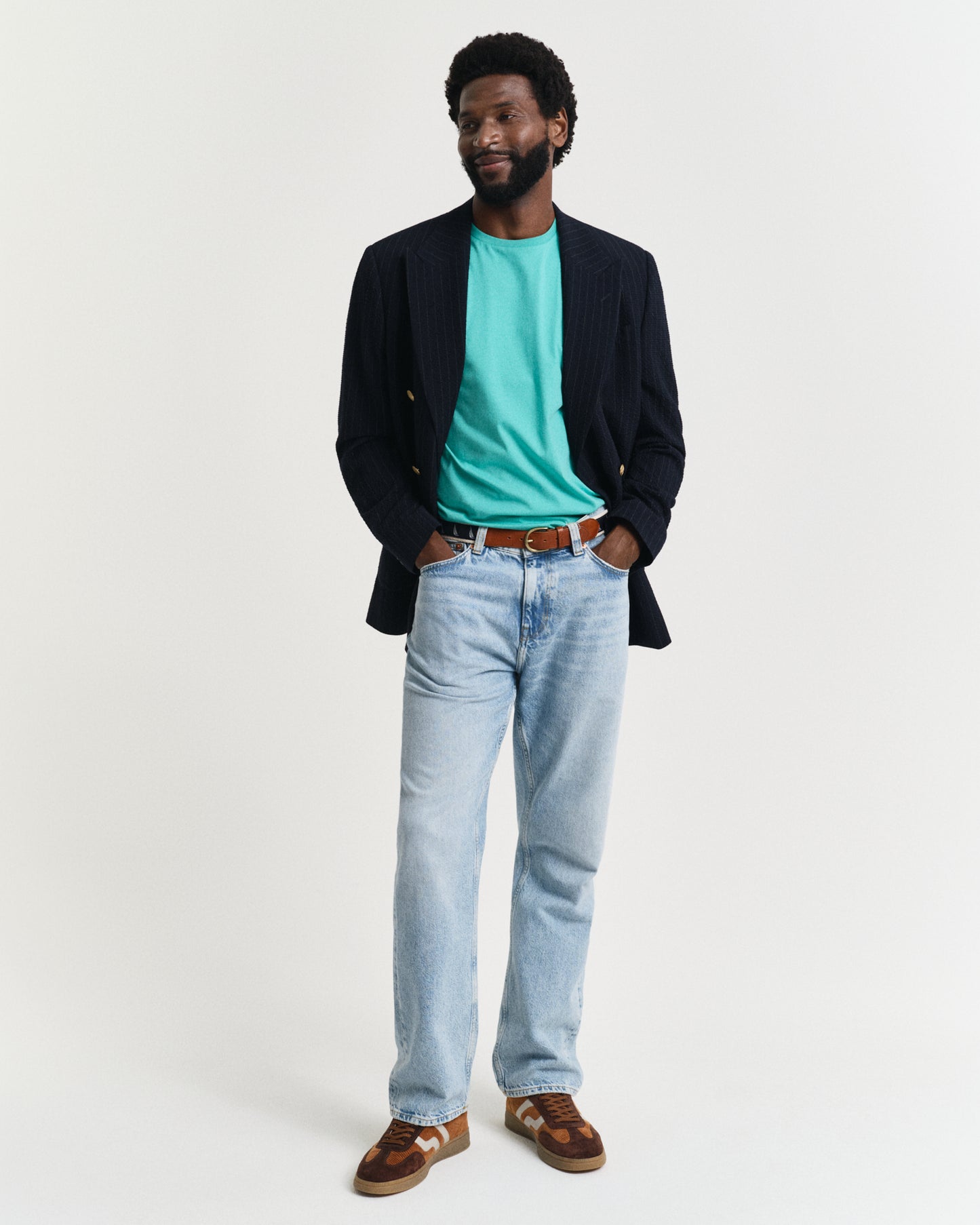 TROPIC BLUE, REG SHIELD SS T-SHIRT BY GANT AU.