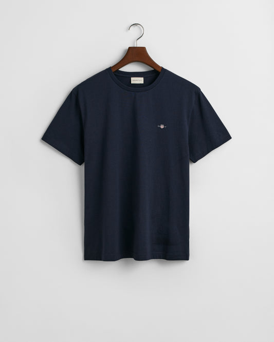EVENING BLUE, REG SHIELD SS T-SHIRT, FLAT-LAY BY GANT AU.
