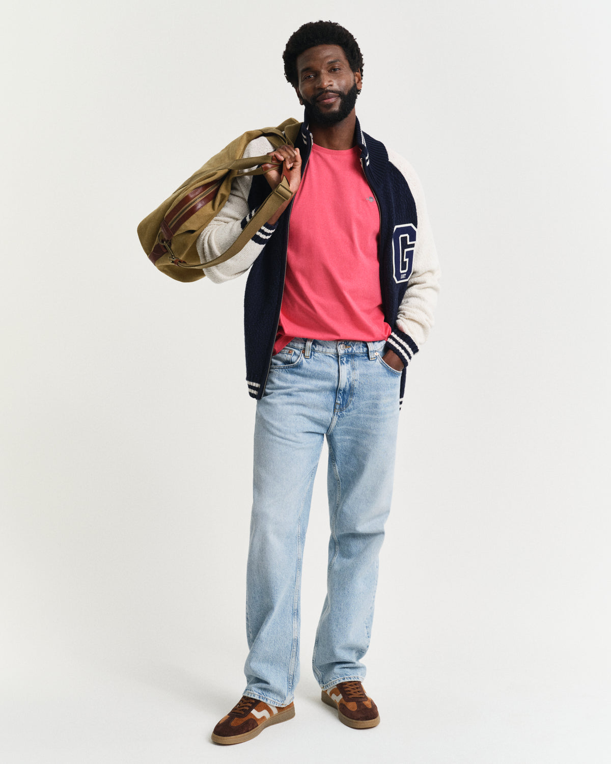 WATERMELON RED, REG SHIELD SS T-SHIRT BY GANT AU.