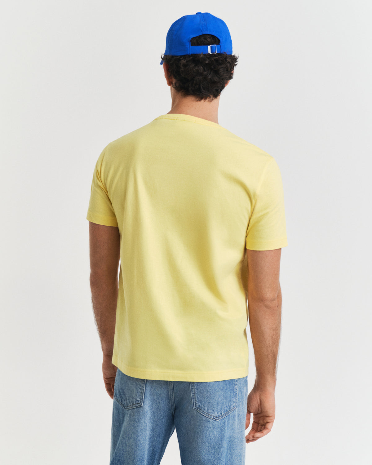 BANANA YELLOW, REG SHIELD SS T-SHIRT, BACK-VIEW BY GANT AU.