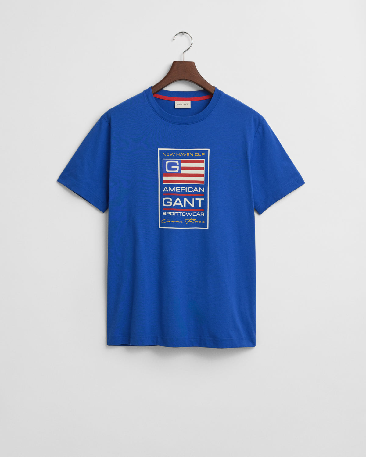 LAPIS BLUE, GRAPHIC SS T-SHIRT, FLAT-LAY BY GANT AU.