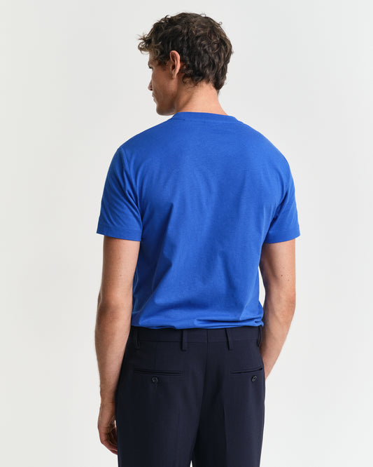 LAPIS BLUE, GRAPHIC SS T-SHIRT, BACK-VIEW BY GANT AU.
