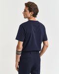 EVENING BLUE, GRAPHIC SS T-SHIRT, BACK-VIEW BY GANT AU.