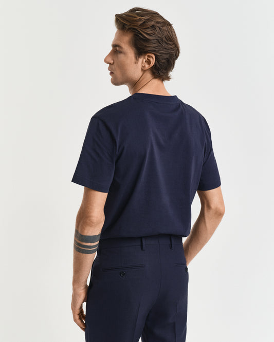 EVENING BLUE, GRAPHIC SS T-SHIRT, BACK-VIEW BY GANT AU.