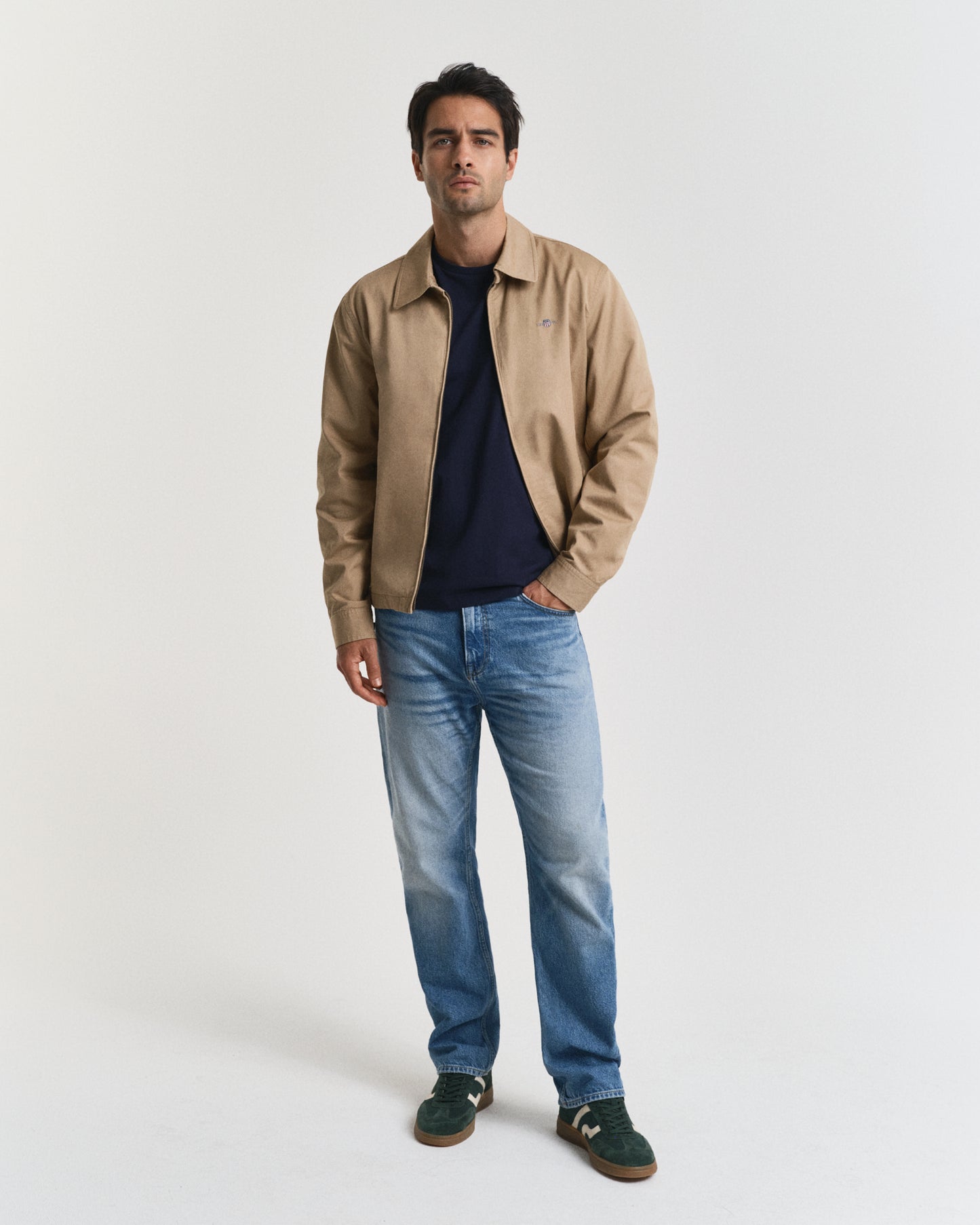 EVENING BLUE, REG SHIELD LS T-SHIRT BY GANT AU.