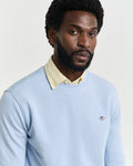 FRESH BLUE, REG SHIELD C-NECK SWEAT, CLOSE-UP BY GANT AU.