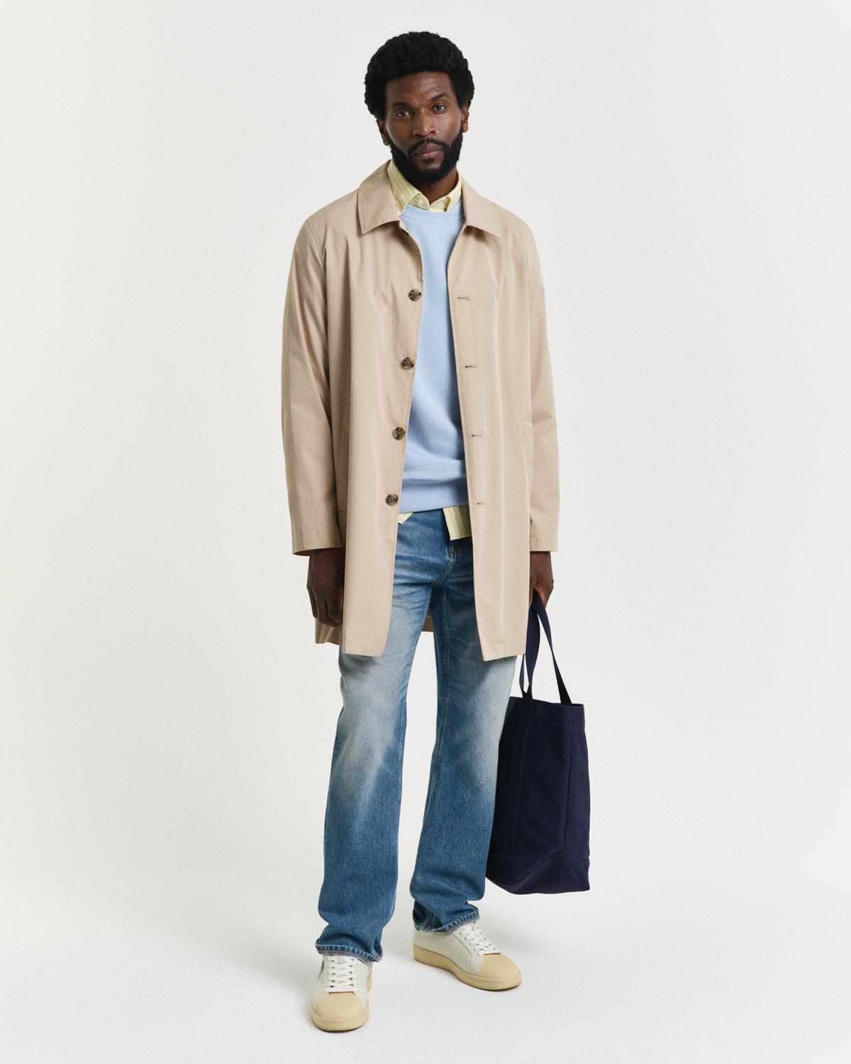 FRESH BLUE, REG SHIELD C-NECK SWEAT BY GANT AU.