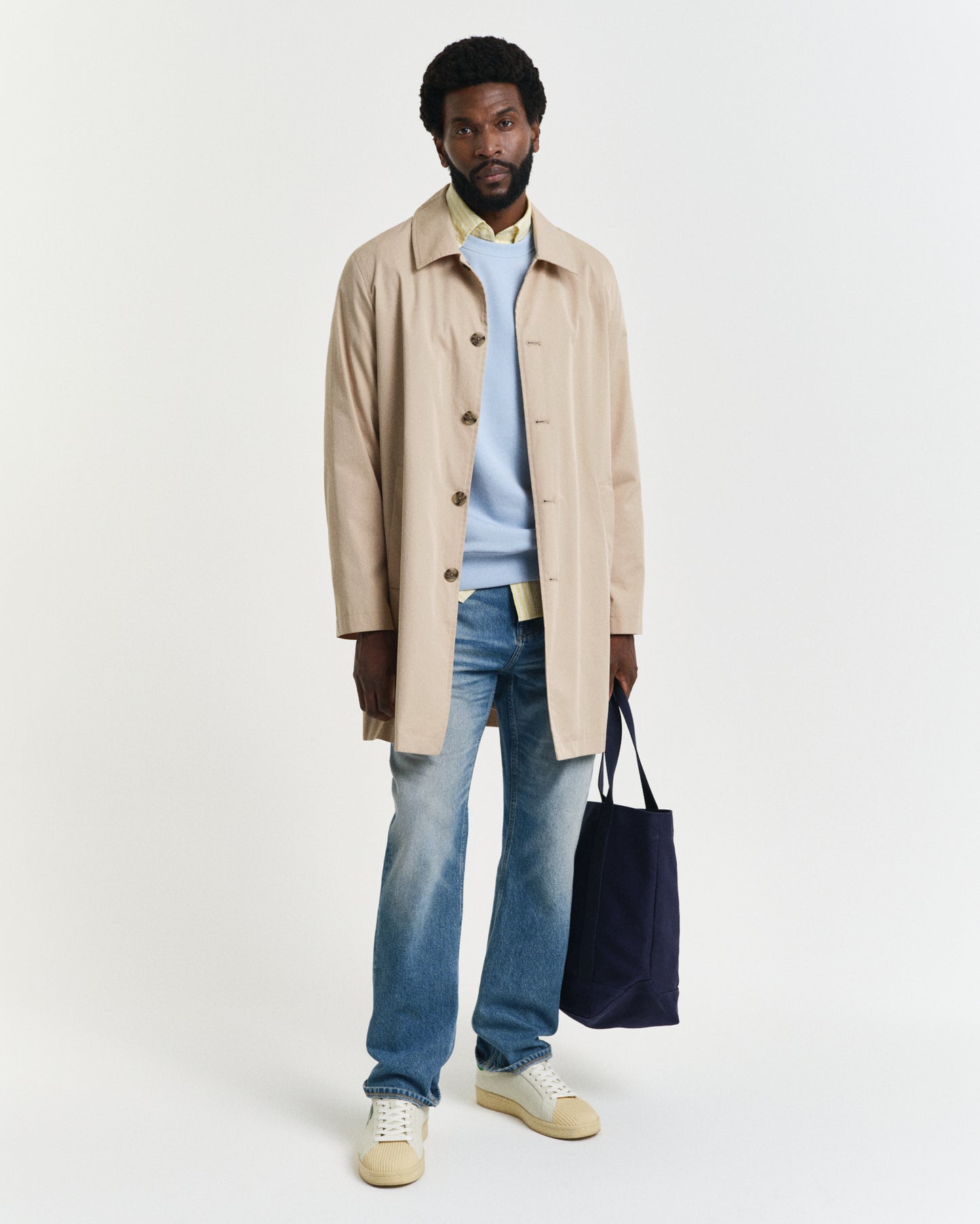 FRESH BLUE, REG SHIELD C-NECK SWEAT BY GANT AU.