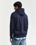 EVENING BLUE, REG SHIELD HOODIE, BACK-VIEW BY GANT AU.