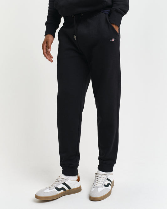 BLACK, REG SHIELD SWEATPANTS BY GANT AU.