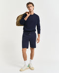 EVENING BLUE, REG SHIELD SWEAT SHORTS BY GANT AU.