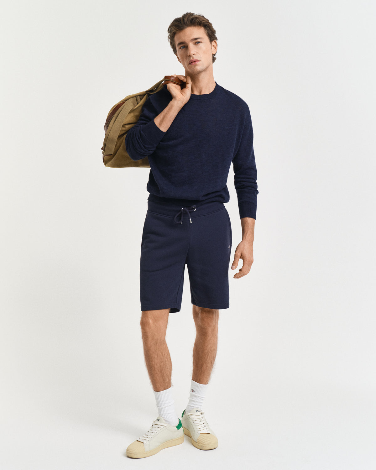 EVENING BLUE, REG SHIELD SWEAT SHORTS BY GANT AU.