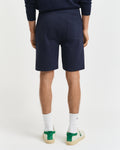 EVENING BLUE, REG SHIELD SWEAT SHORTS, BACK-VIEW BY GANT AU.