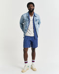 CREAM, EMBROIDERED GRAPHIC POLO BY GANT AU.