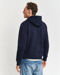 EVENING BLUE, REG MEDIUM ARCHIVE SHIELD HOODIE, BACK-VIEW BY GANT AU.
