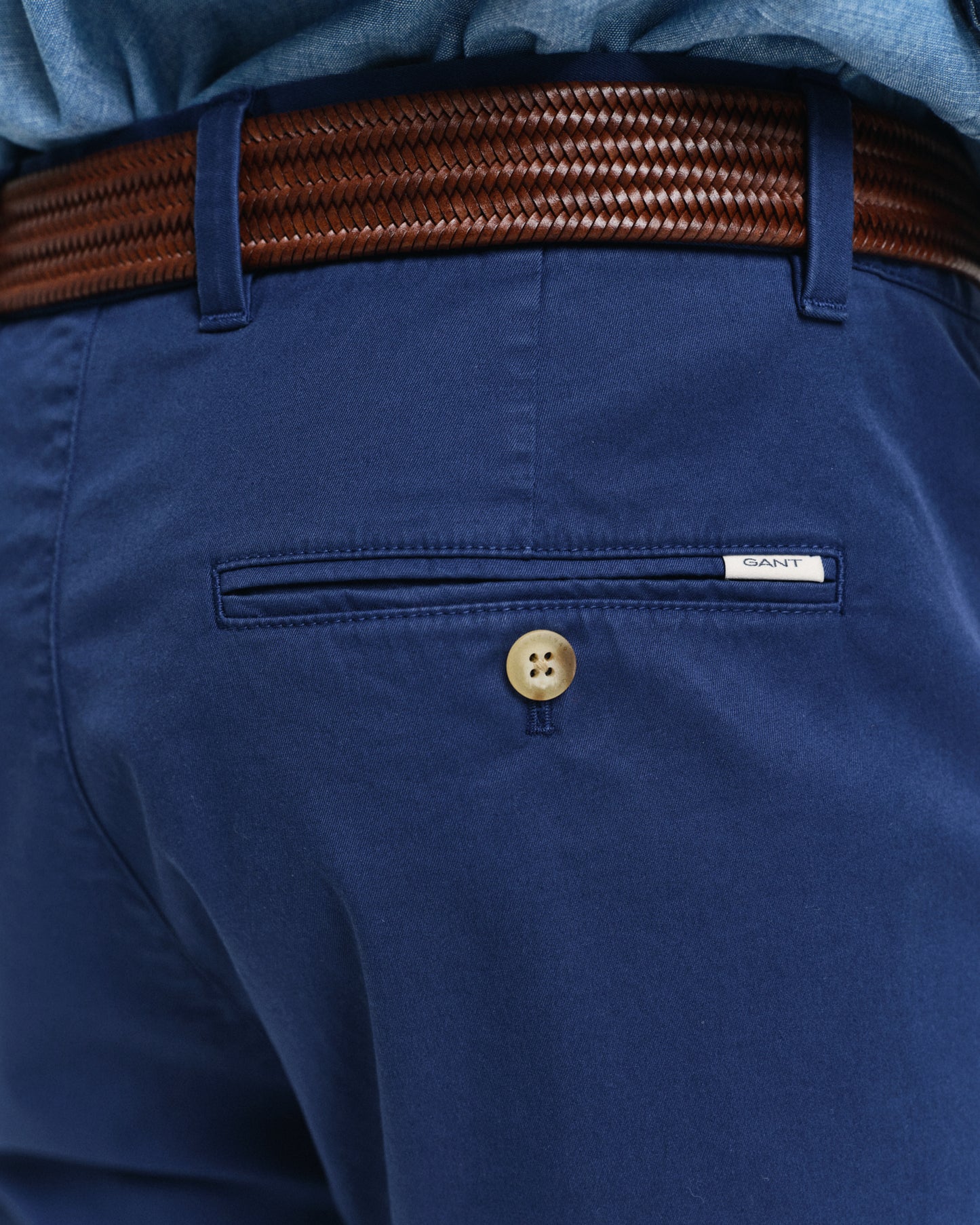 PERSIAN BLUE, REG SUNFADED CHINO SHORTS, CLOSE-UP BY GANT AU.