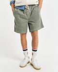 KALAMATA GREEN, REG SUNFADED DS SHORTS, CLOSE-UP BY GANT AU.