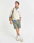 KALAMATA GREEN, REG SUNFADED DS SHORTS BY GANT AU.