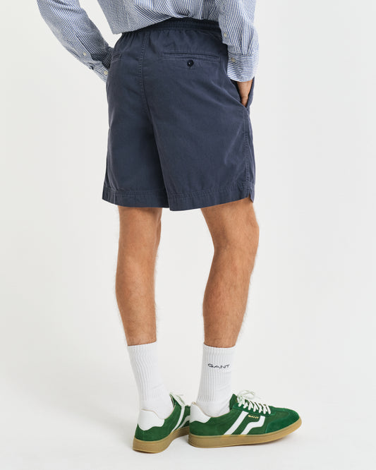 EVENING BLUE, REG SUNFADED DS SHORTS, BACK-VIEW BY GANT AU.