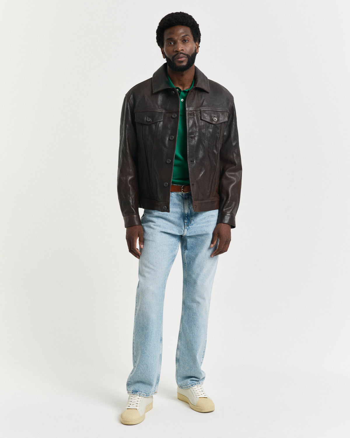 DEEP GREEN, REG SHIELD SS PIQUE POLO BY GANT AU.
