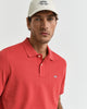 BRICK RED, REG SHIELD SS PIQUE POLO, CLOSE-UP BY GANT AU.