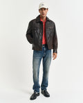 BRICK RED, REG SHIELD SS PIQUE POLO BY GANT AU.