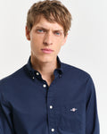 MODEL WEARING REG CLASSIC POPLIN SHIRT