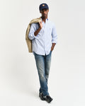 LIGHT BLUE, REG CLASSIC POPLIN SHIRT BY GANT AU.