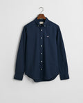 MARINE, SLIM CLASSIC POPLIN SHIRT, FLAT-LAY BY GANT AU.