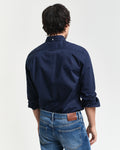 MARINE, SLIM CLASSIC POPLIN SHIRT, BACK-VIEW BY GANT AU.