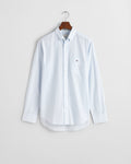 LIGHT BLUE, REG CLASSIC POPLIN BANKER SHIRT, FLAT-LAY BY GANT AU.
