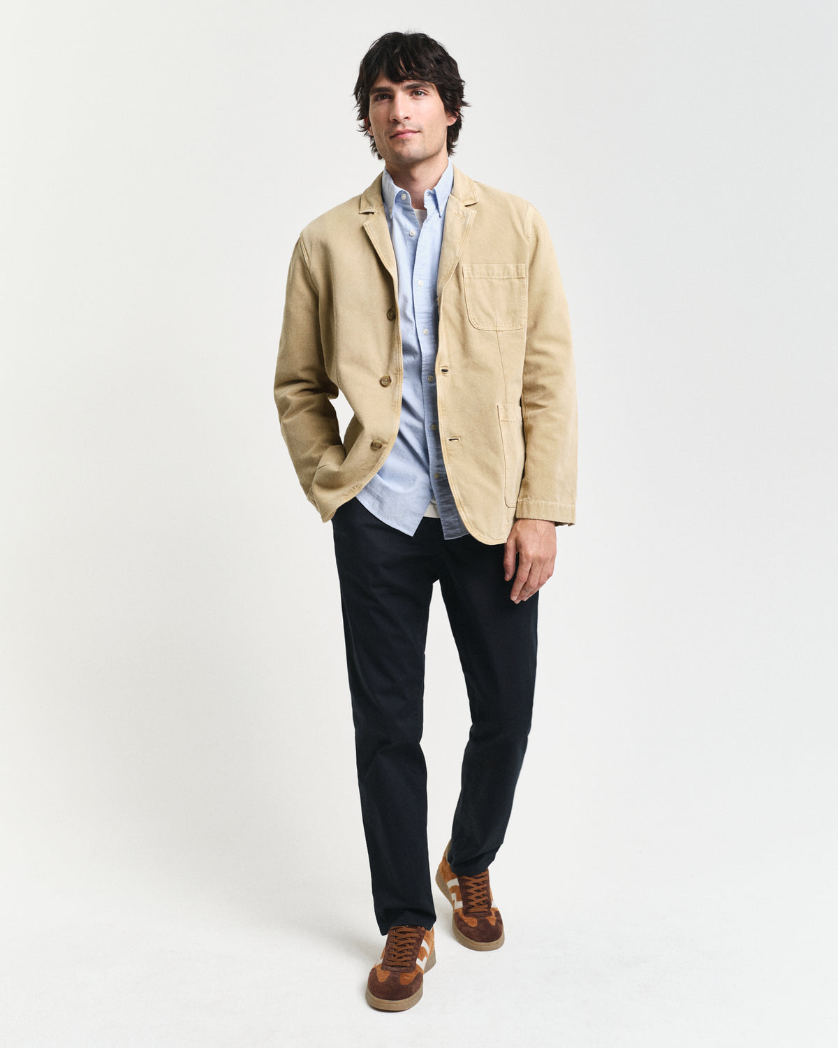 LIGHT BLUE, SLIM CLASSIC OXFORD SHIRT BY GANT AU.