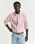 RUBY RED, REG CLASSIC OXFORD STRIPE SHIRT, FRONT-VIEW BY GANT AU.