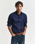 MARINE, REG PINPOINT OXFORD SHIRT, FRONT-VIEW BY GANT AU.