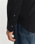 BLACK, SLIM PINPOINT OXFORD SHIRT, CLOSE-UP BY GANT AU.