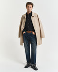 BLACK, SLIM PINPOINT OXFORD SHIRT BY GANT AU.