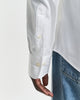 WHITE, SLIM PINPOINT OXFORD SHIRT, CLOSE-UP BY GANT AU.