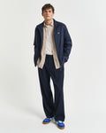 DRY SAND, REG GMNT DYED LINEN SS SHIRT BY GANT AU.