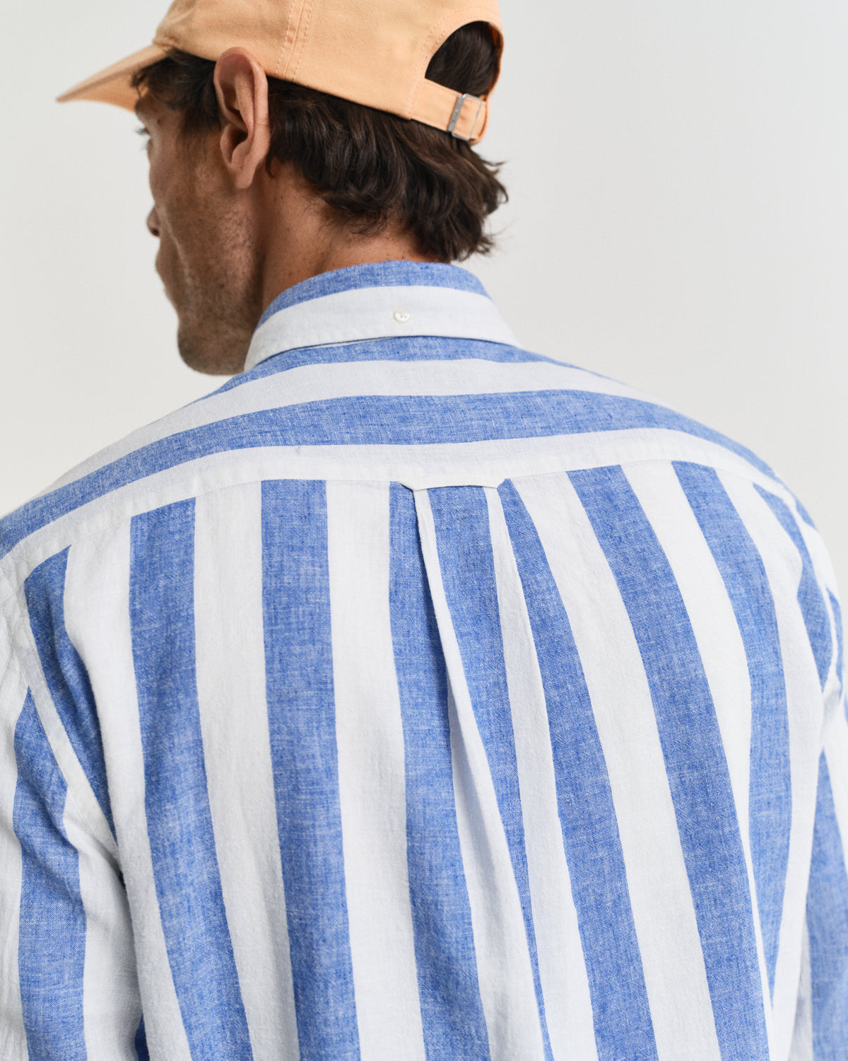 Regular Fit Bold Striped Cotton Linen Shirt