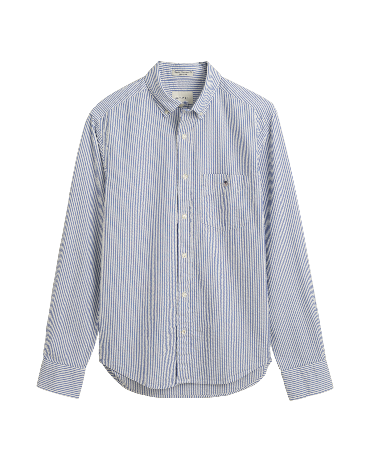 Regular Fit Striped Seersucker Shirt