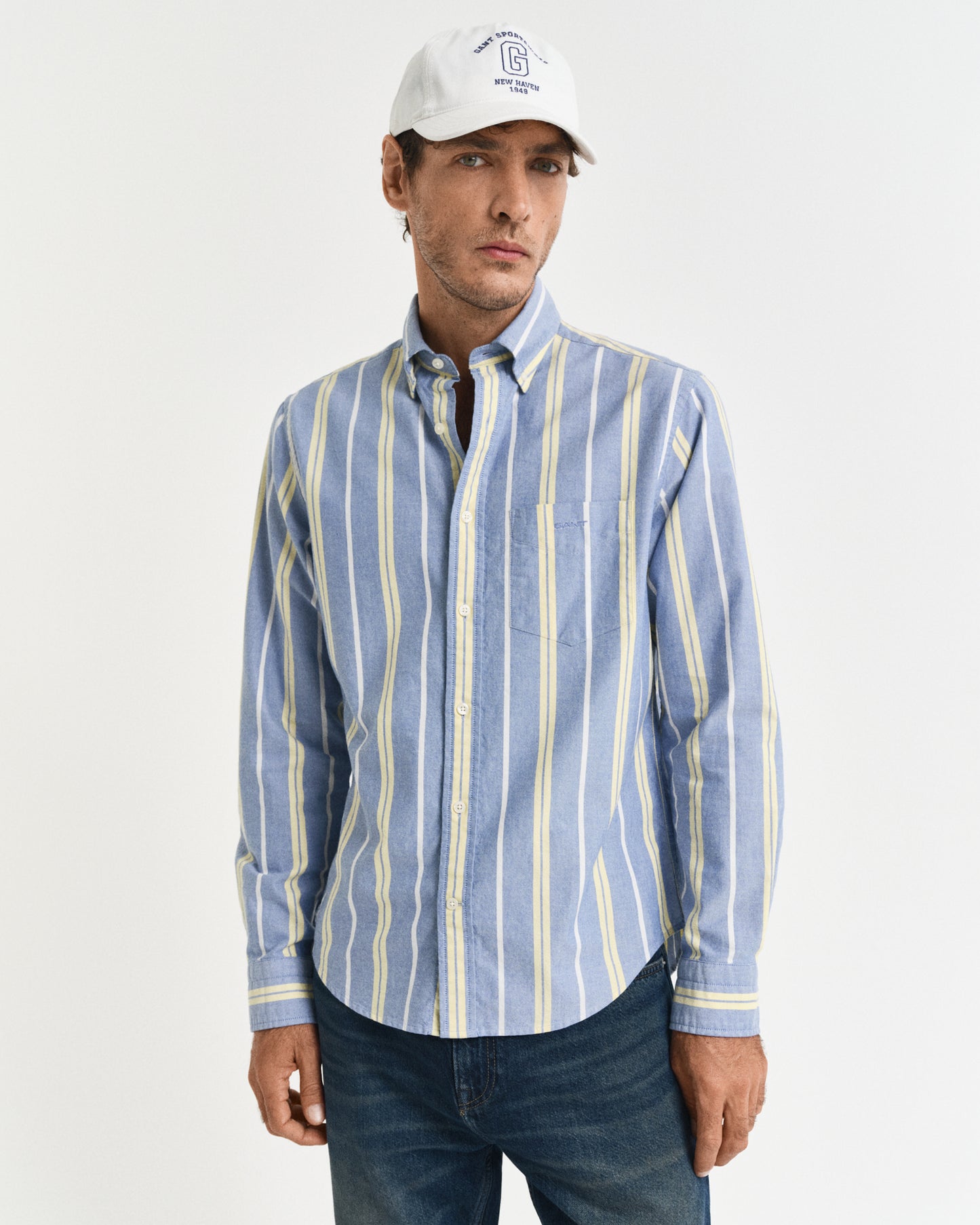 Regular Fit Striped Archive Oxford Shirt