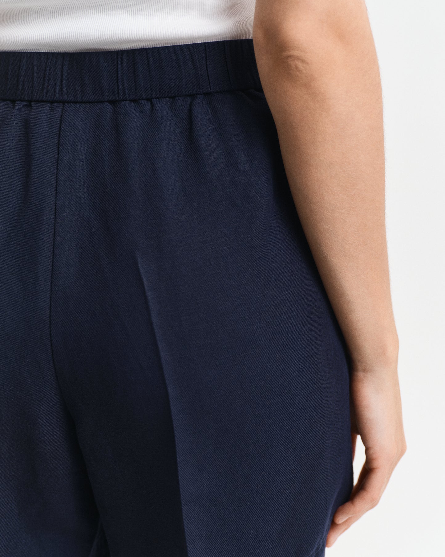 Relaxed Fit Linen Blend Pull-On Shorts