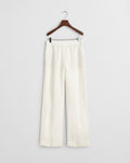 EGGSHELL, LINEN BLEND PULL ON PANTS, FLAT-LAY BY GANT AU.