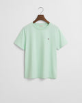 FADED MINT, REG SHIELD SS T-SHIRT, FLAT-LAY BY GANT AU.
