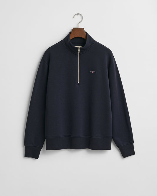 EVENING BLUE, SHIELD HALF-ZIP BY GANT AU.