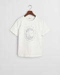 EGGSHELL, REG GRAPHIC SS T-SHIRT, FLAT-LAY BY GANT AU.