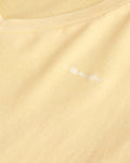 DUSTY LIGHT YELLOW, REG SUNFADED SS V-NECK T-SHIRT, CLOSE-UP BY GANT AU.