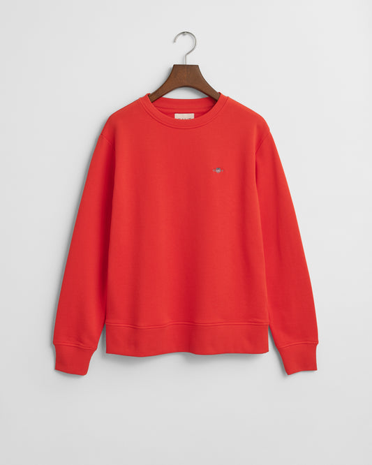 ORANGE RED, SHIELD C-NECK SWEAT BY GANT AU.