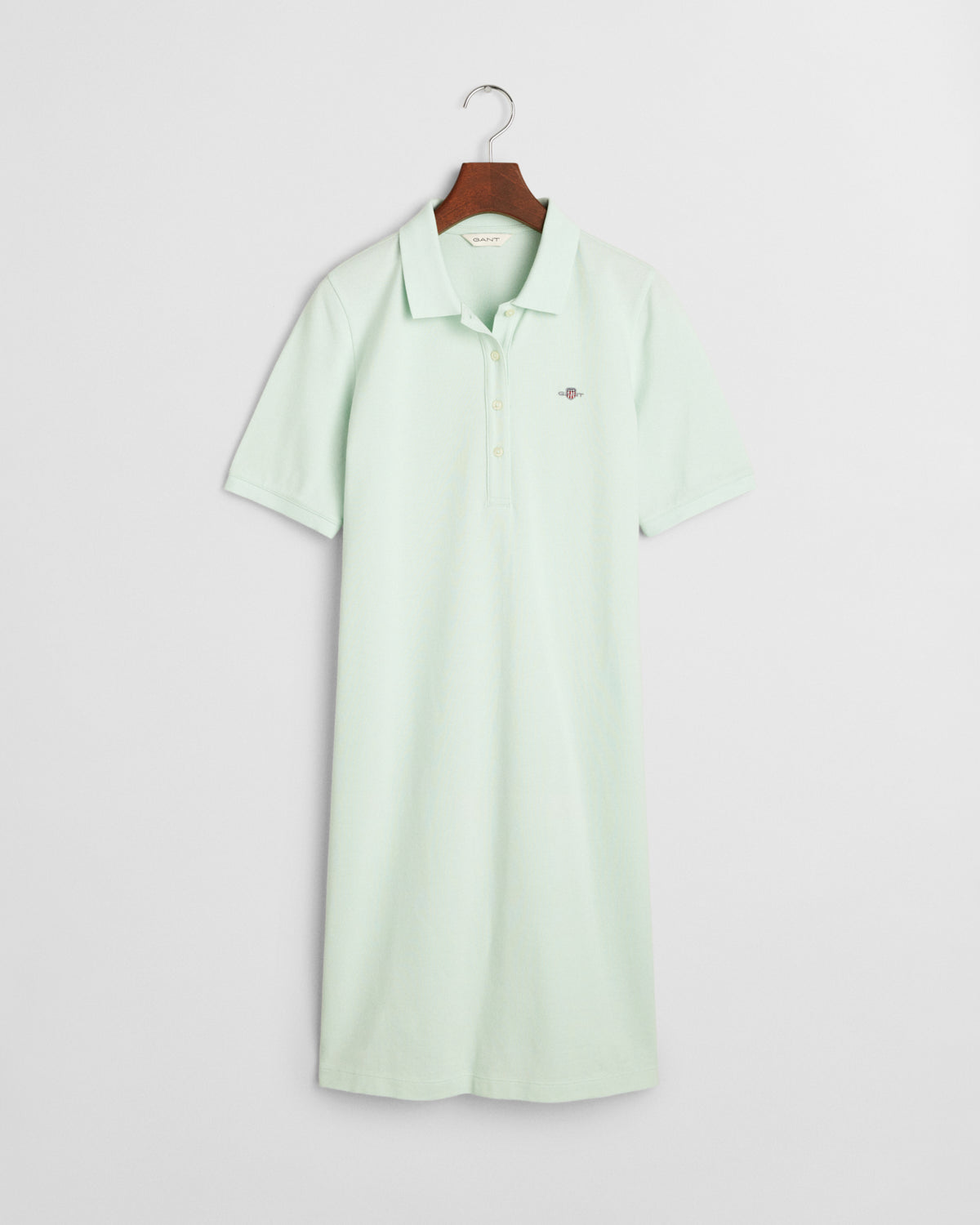 FADED MINT, SHIELD SS PIQUE POLO DRESS BY GANT AU.